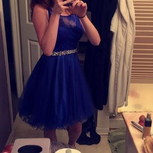Royal blue homecoming dress